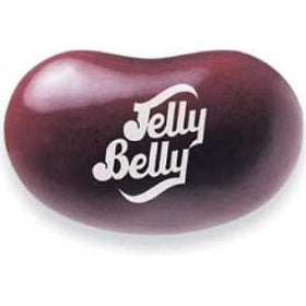 Close-up of Jelly Belly Dr Pepper jelly beans showing glossy shells