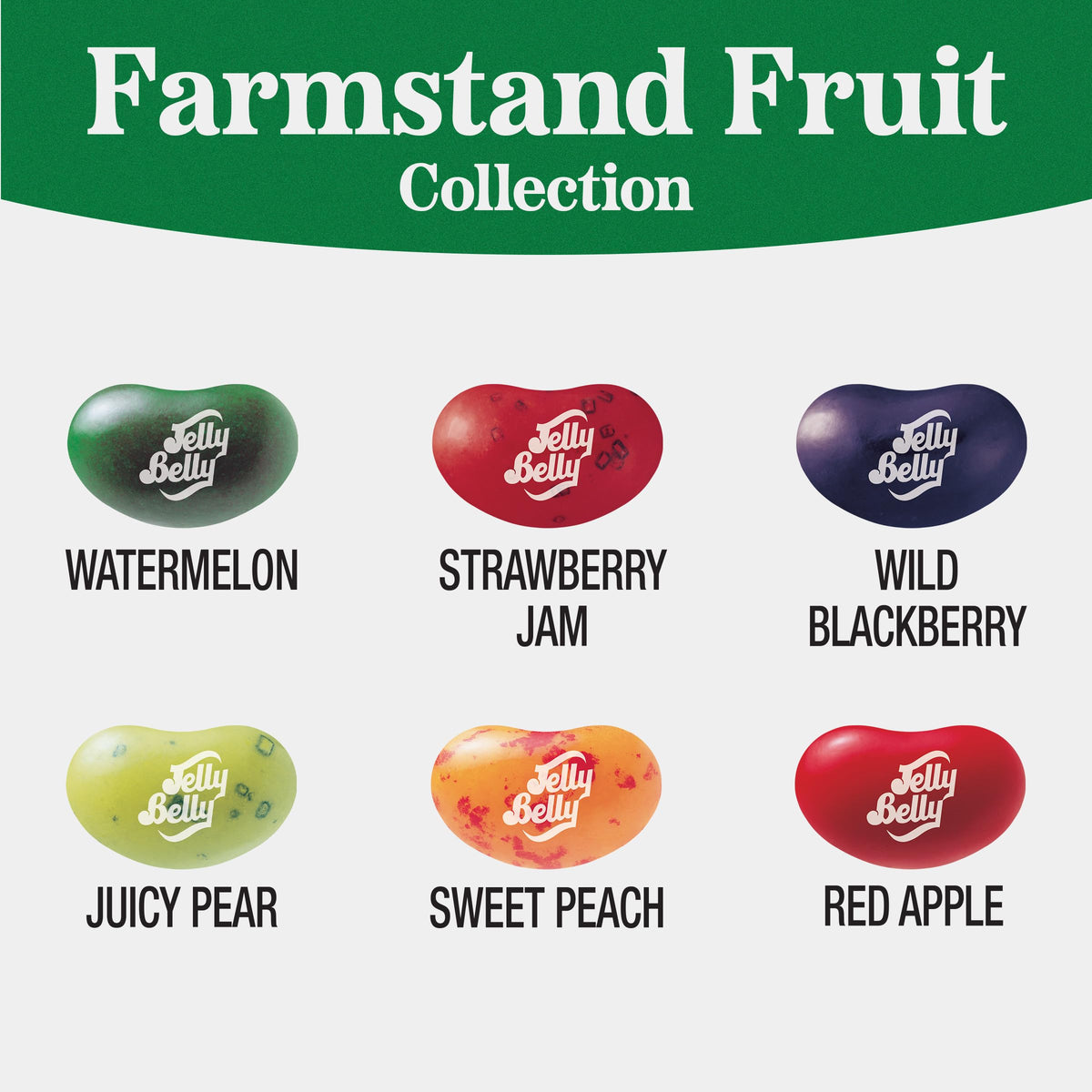 Jelly Belly Farmstand Watermelon flavor closeup invites summery snacking and flavor recognition.