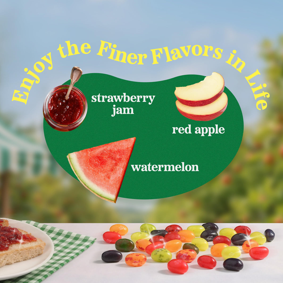 Jelly Belly Farmstand Wild Blackberry flavor closeup suited for snack breaks and on-the-go.