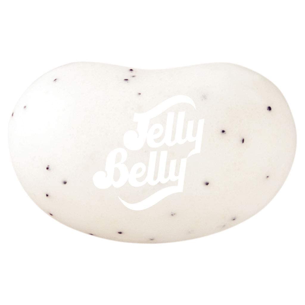 Jelly Belly French Vanilla beans close-up reveals creamy color and shine