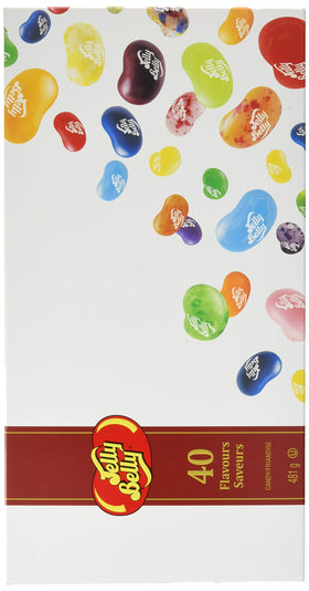 Jelly Belly GiftBox with 40 flavors, ideal for gifting and celebrations.