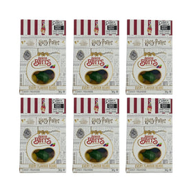 Jelly Belly Bertie Botts beans 6-pack front view highlights gift-ready bundle.