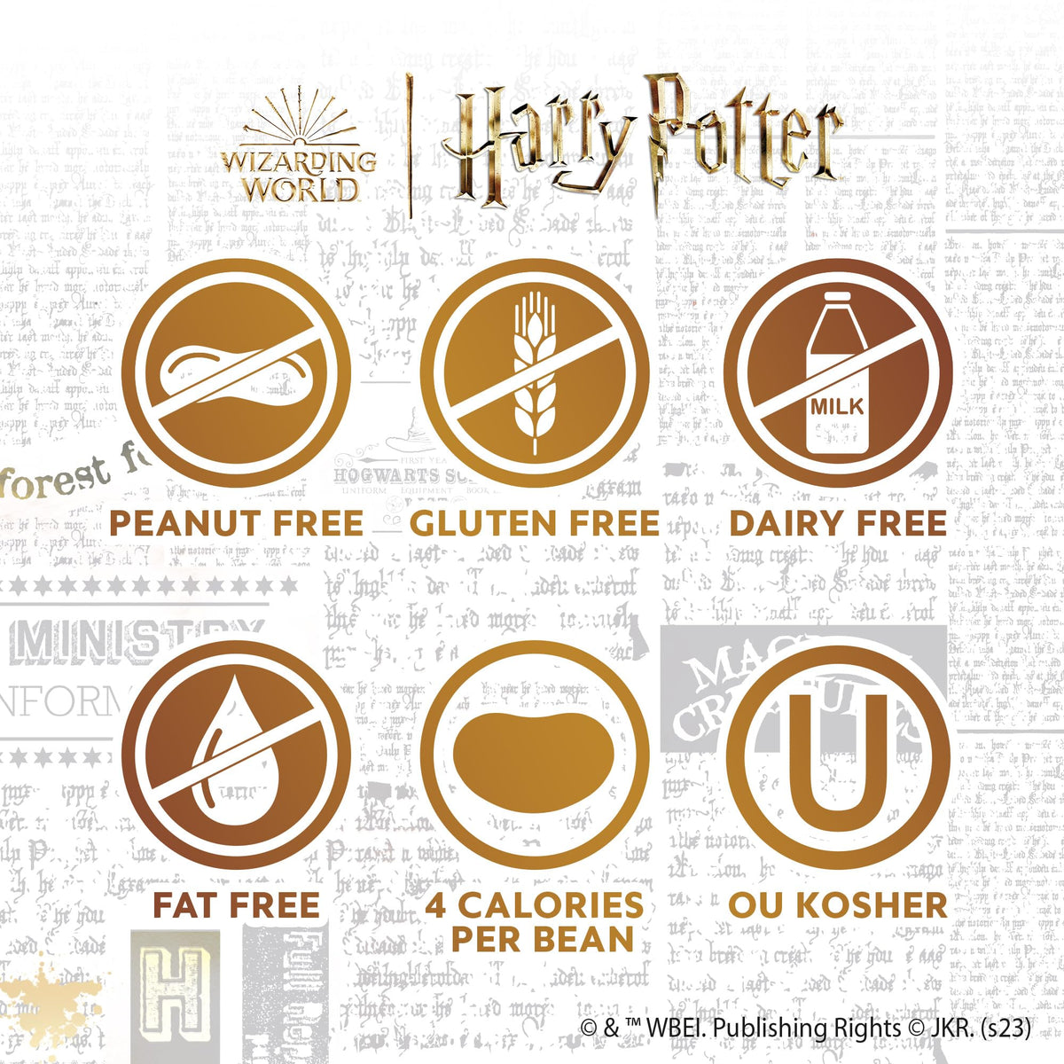 Jelly Belly Bertie Bott's Beans box with Harry Potter branding enhances gift appeal.