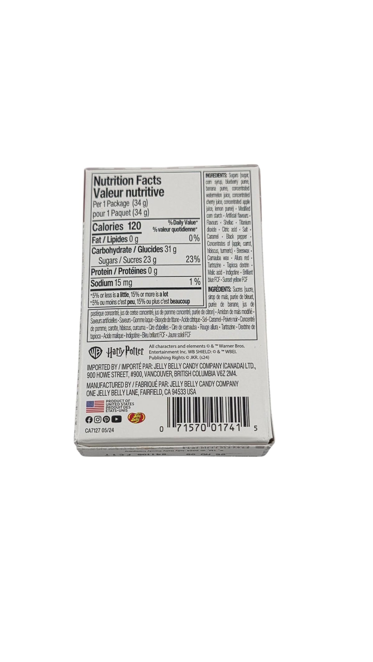 Jelly Belly Harry Potter Bertie Bott's Beans closeup flavors captures the 20-flavor range for curious tasters.
