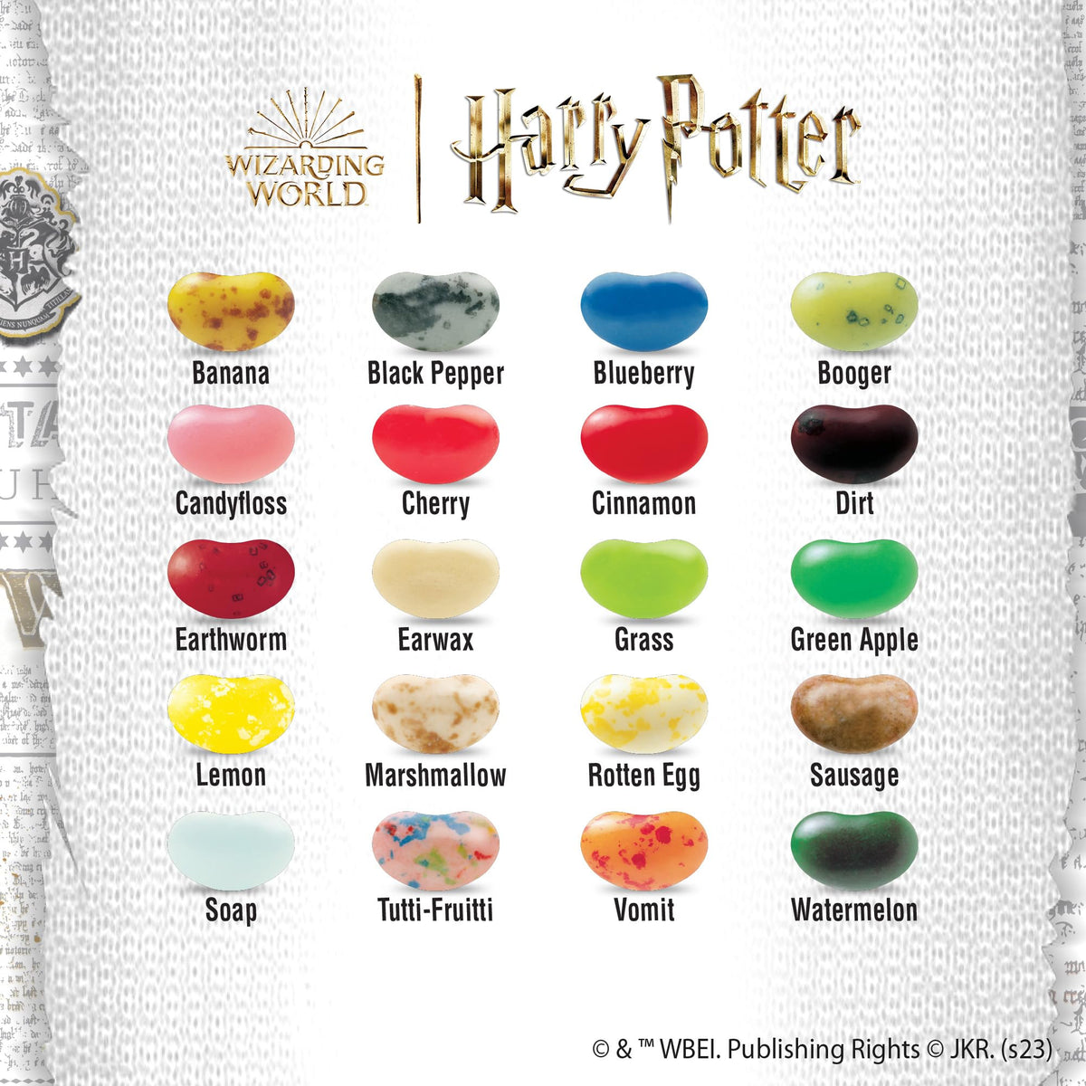 Jelly Belly Bertie Bott's Beans six-pack display is perfect for party snacks and gifts.