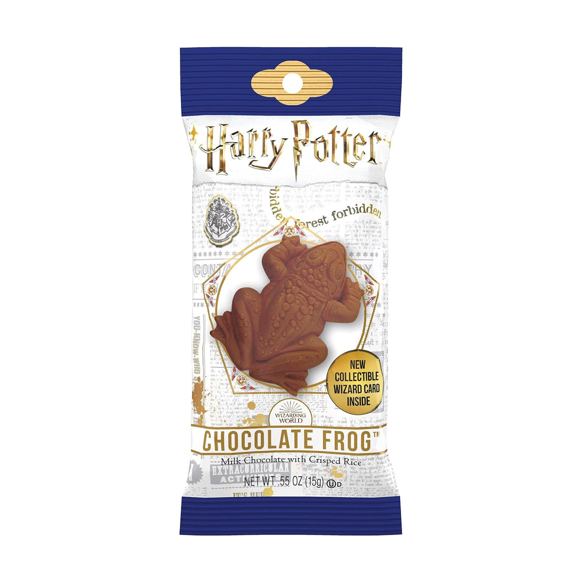 Jelly Belly Harry Potter Chocolate Frog with collectible wizard card, a perfect fan gift.