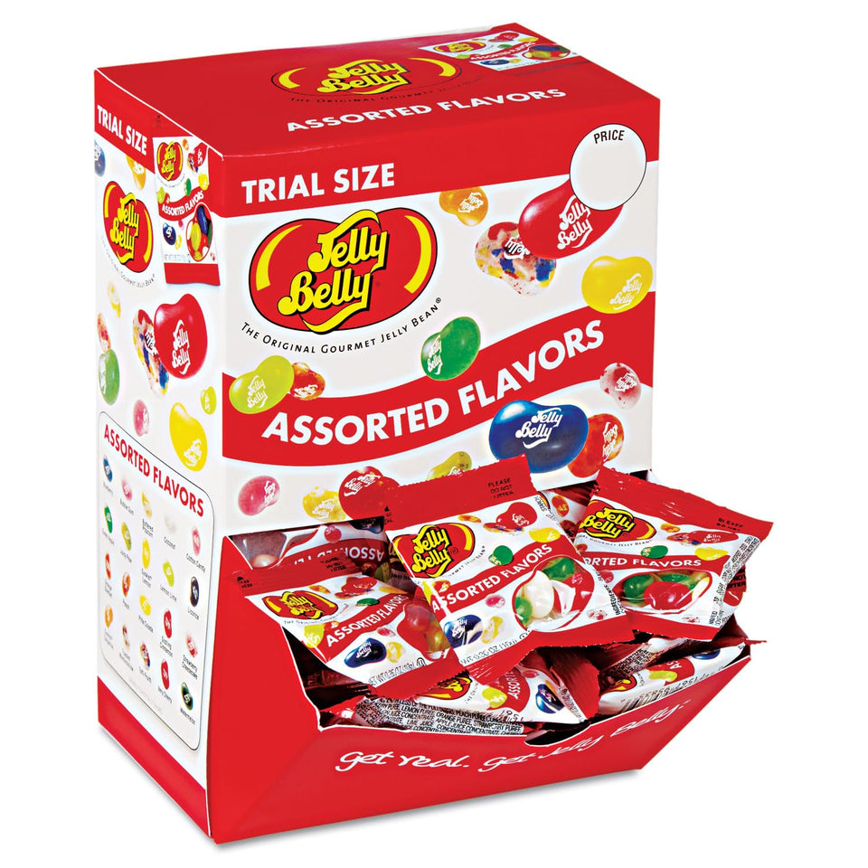 Jelly Belly jelly beans in a colorful 80-count trial pack, ideal for parties and gifting