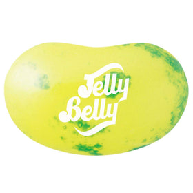 Close-up of Jelly Belly Mango Jelly Beans showing vibrant color.
