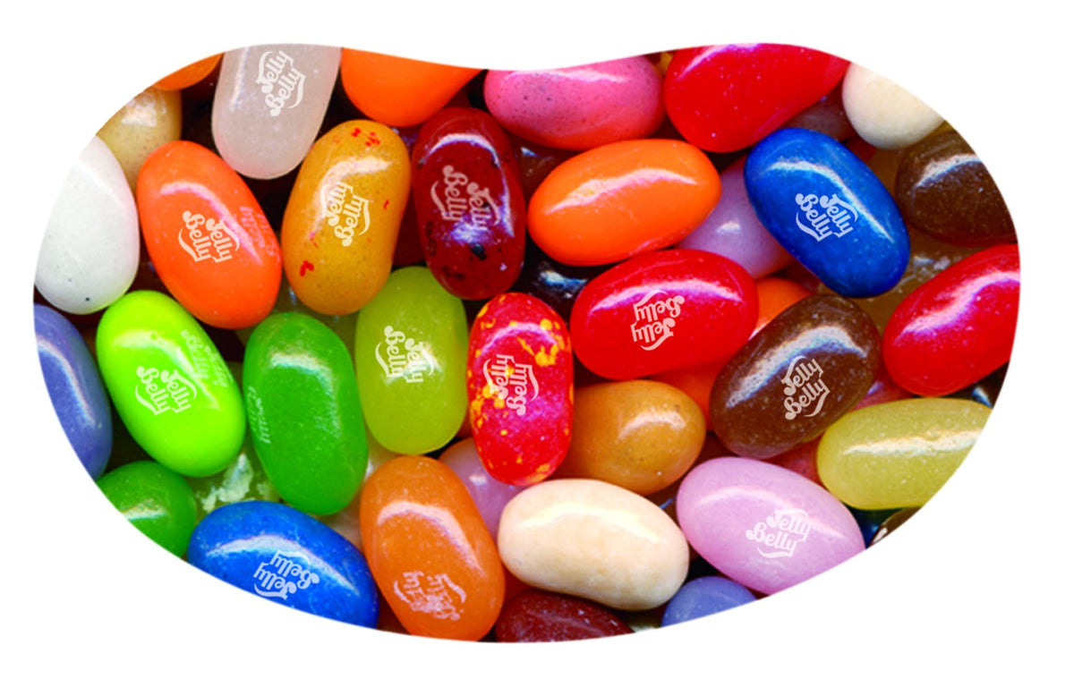 Jelly Belly party pack showcasing 40 flavors for events and gifting.