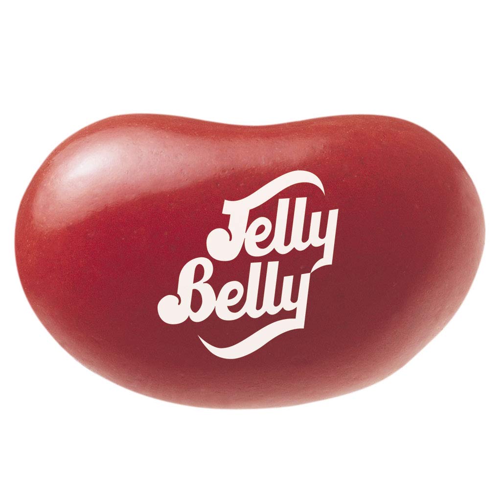 Jelly Belly Raspberry Jelly Beans bag with resealable lid preserves freshness.