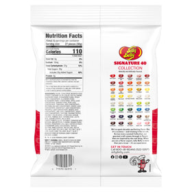 Jelly Belly Signature 40 collection color panel showcases the wide flavor variety.