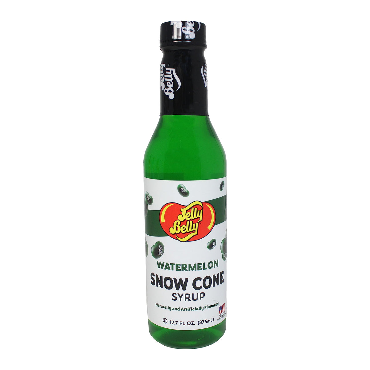 Jelly Belly cotton candy snow cone syrup bottle adds playful sweetness.