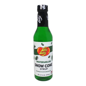 Jelly Belly cotton candy snow cone syrup bottle adds playful sweetness.