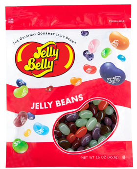 Jelly Belly Soda Pop Shoppe jelly beans close-up, showcasing true flavor profiles.