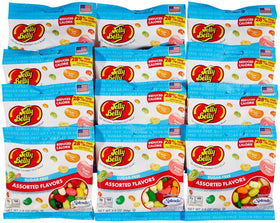 Jelly Belly Sugar-Free beans close-up highlighting vibrant colors and flavor variety