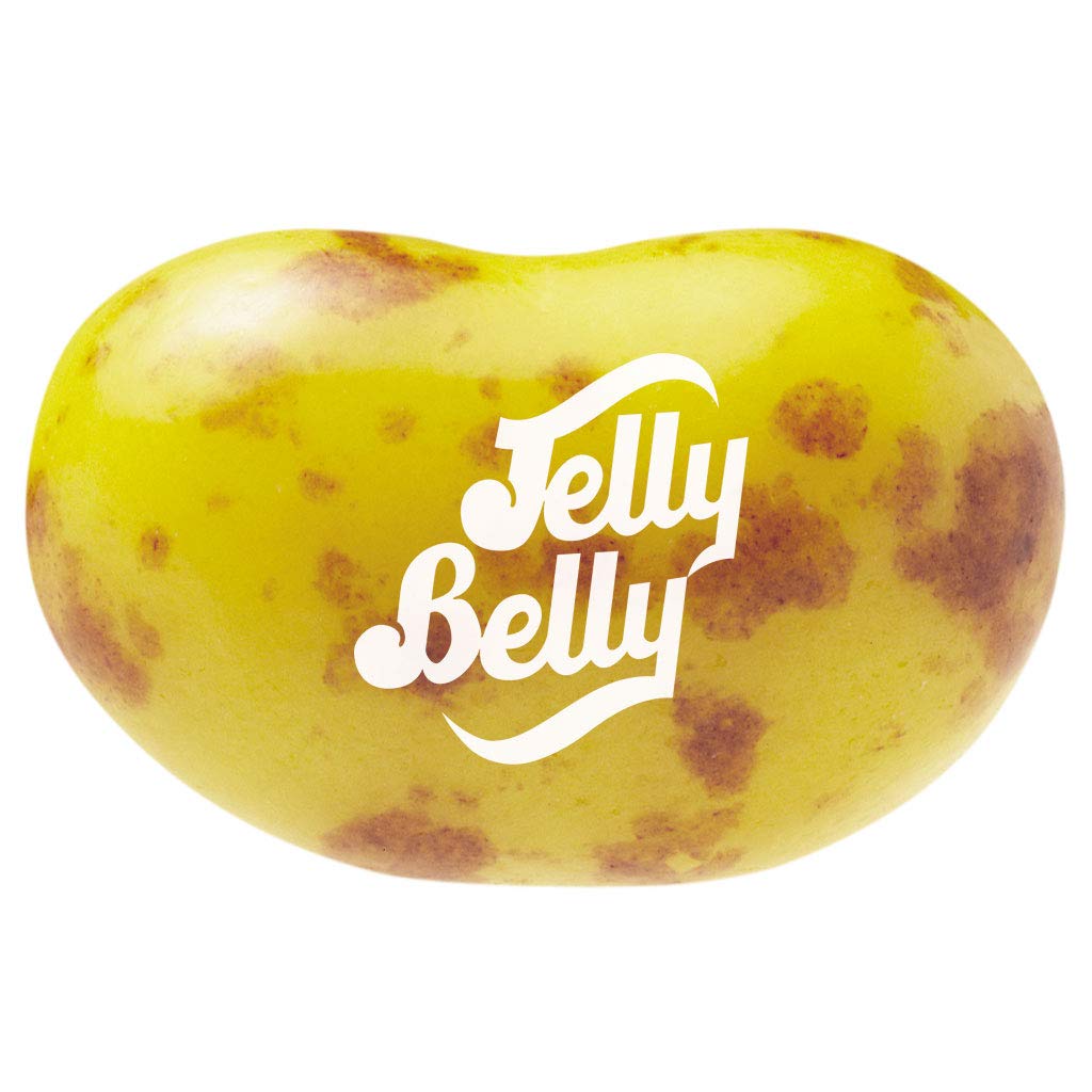 Jelly Belly Top Banana jelly beans in a resealable bag preserve freshness.