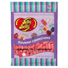 Jelly Belly Unbearably Hot Cinnamon Bears in a 1 lb bag delivering bold flavor for snacking