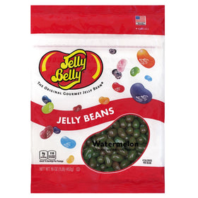 Jelly Belly Watermelon Jelly Beans in resealable bag, fresh and ready to enjoy
