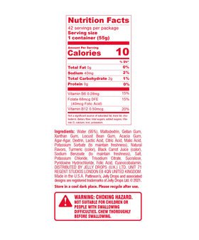 Jelly Drops electrolytes and B vitamins content highlights daily wellness support