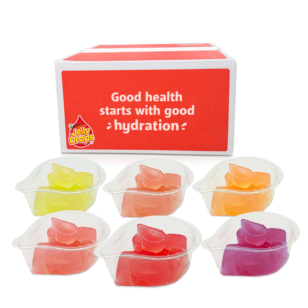Jelly Drops Hydration Support box front shows 42 servings for easy hydration