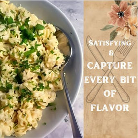 Jellybean Foods Radiatore pasta Italian tradition visually celebrates centuries-old methods in a modern kitchen.