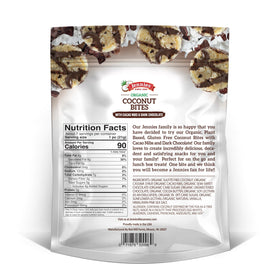 Jennies coconut bites with individually wrapped portions for on-the-go.