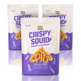 JEOLLANAMDO Calamari Chips real squid 3-pack for savory snacking.
