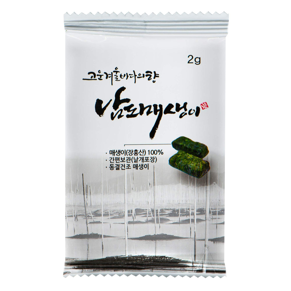 Jeollanamdo dried seaweed cubes nutrition details highlight protein content.