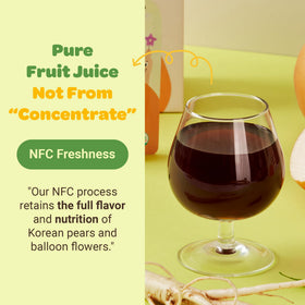 Ingredients panel on JEOLLANAMDO juice pouch