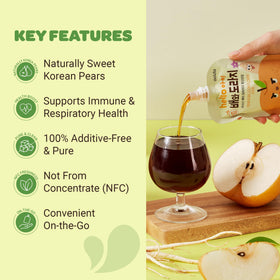 NFC Not From Concentrate label on JEOLLANAMDO pouch