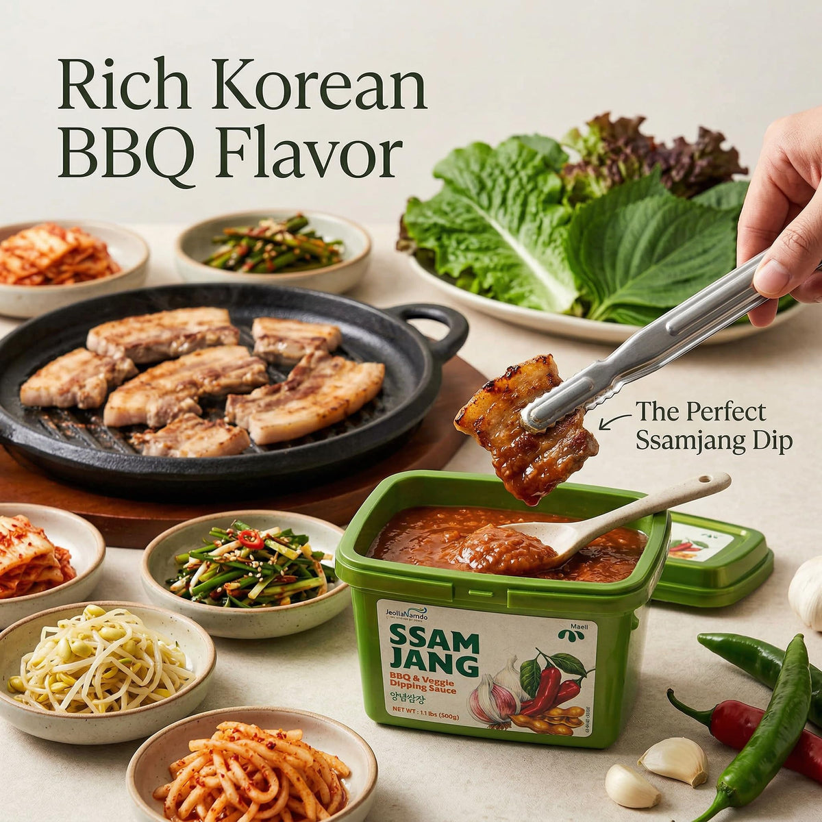 JEOLLANAMDO traditional Korean sauce ready to elevate meals.
