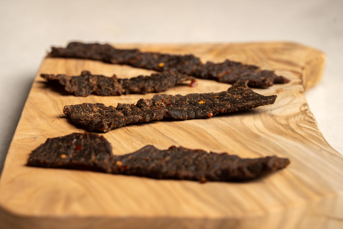 On-the-go Jerky Boys snack, ideal during workouts or commutes