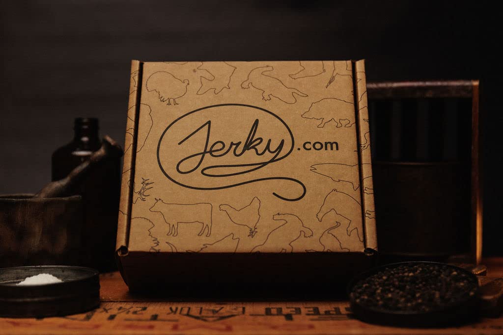 Jerky.com Fathers Day gift box image, thoughtful gift idea for dad with savory bites
