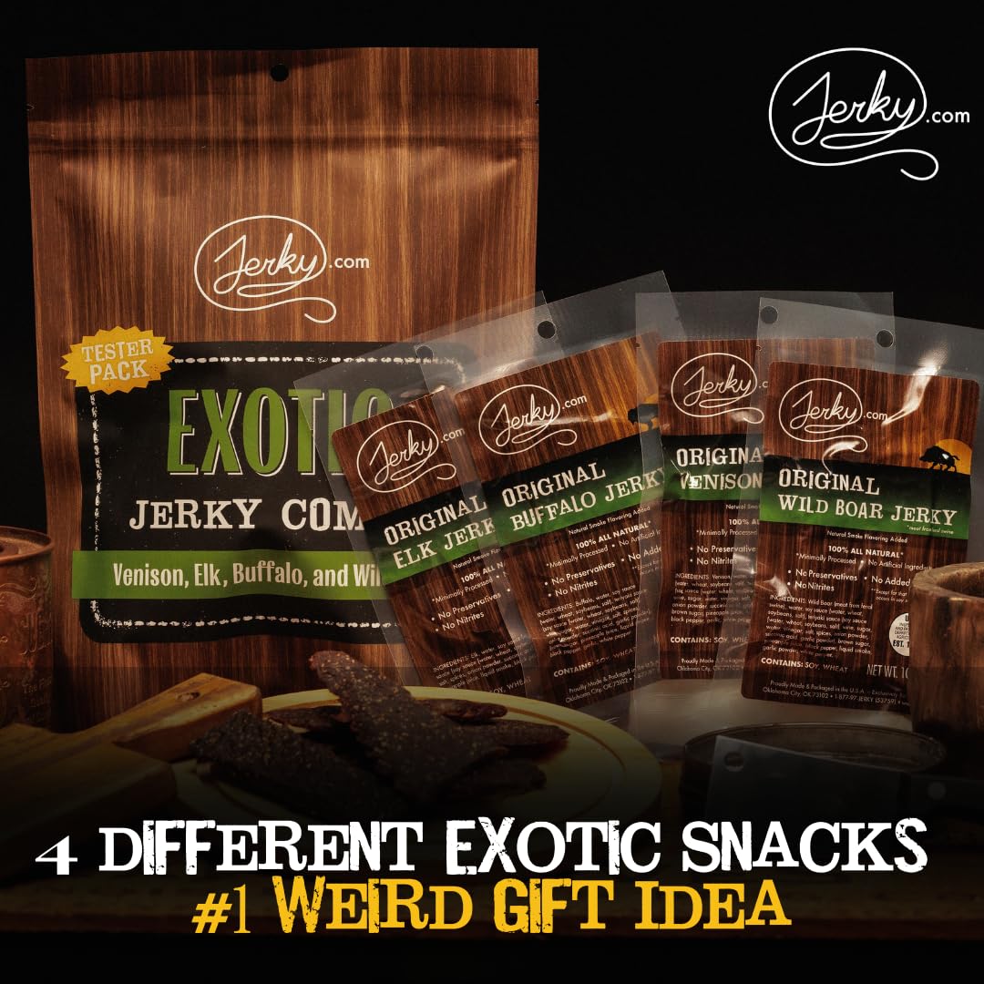 Jerky.com Individually wrapped jerky sticks for grab-and-go