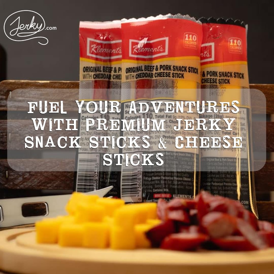 Jerky.com original beef jerky slice with smoky, classic taste for desk or trail snacking