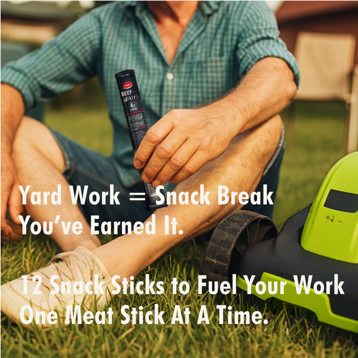 Jerky.com Individually wrapped sticks in travel bag highlight portability.