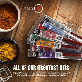 Jerky Dynasty 40-year family expertise badge emphasizes trusted craftsmanship.