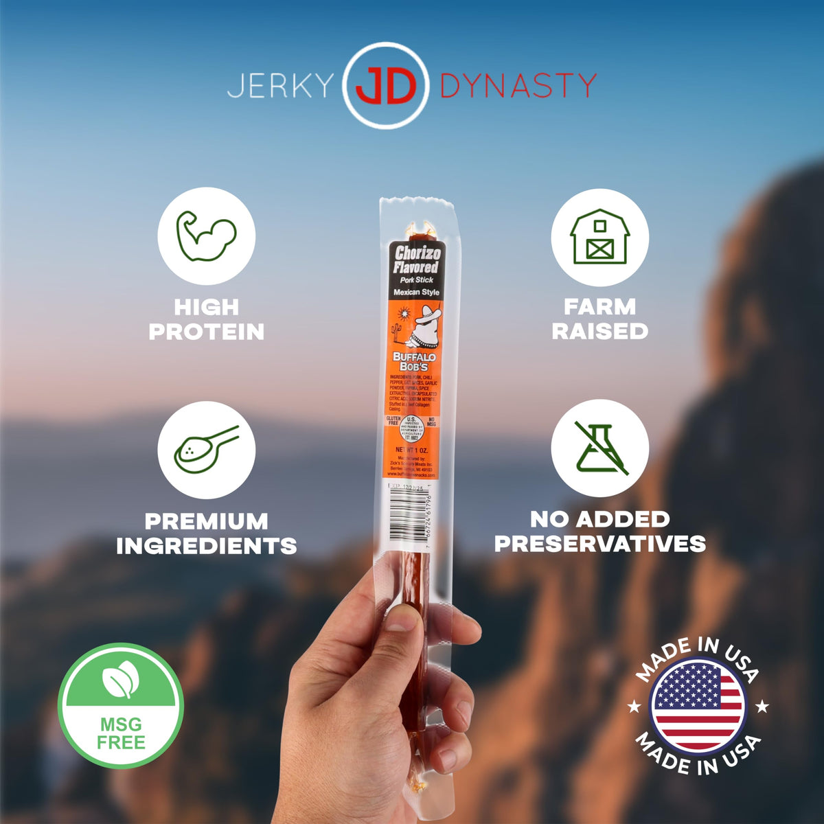 Jerky Dynasty exotic flavors display offering classic to exclusive options for tastings.
