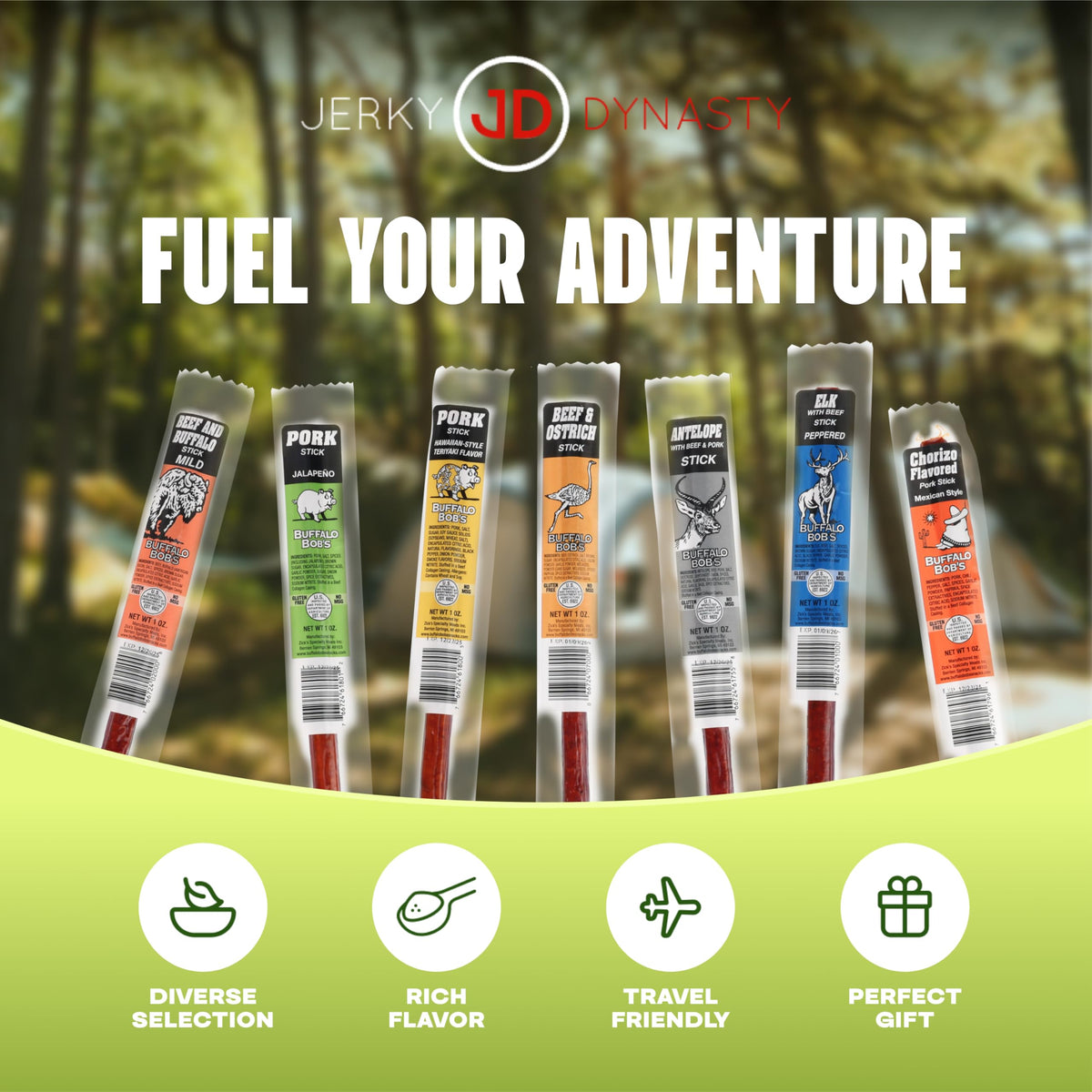 Jerky Dynasty farm-raised meat collection highlights quality and family legacy.