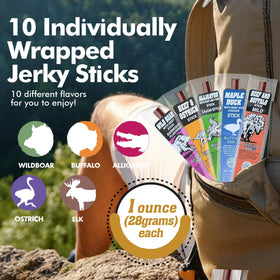 Jerky-n-Spice alligator jerky sampler for adventurous palates