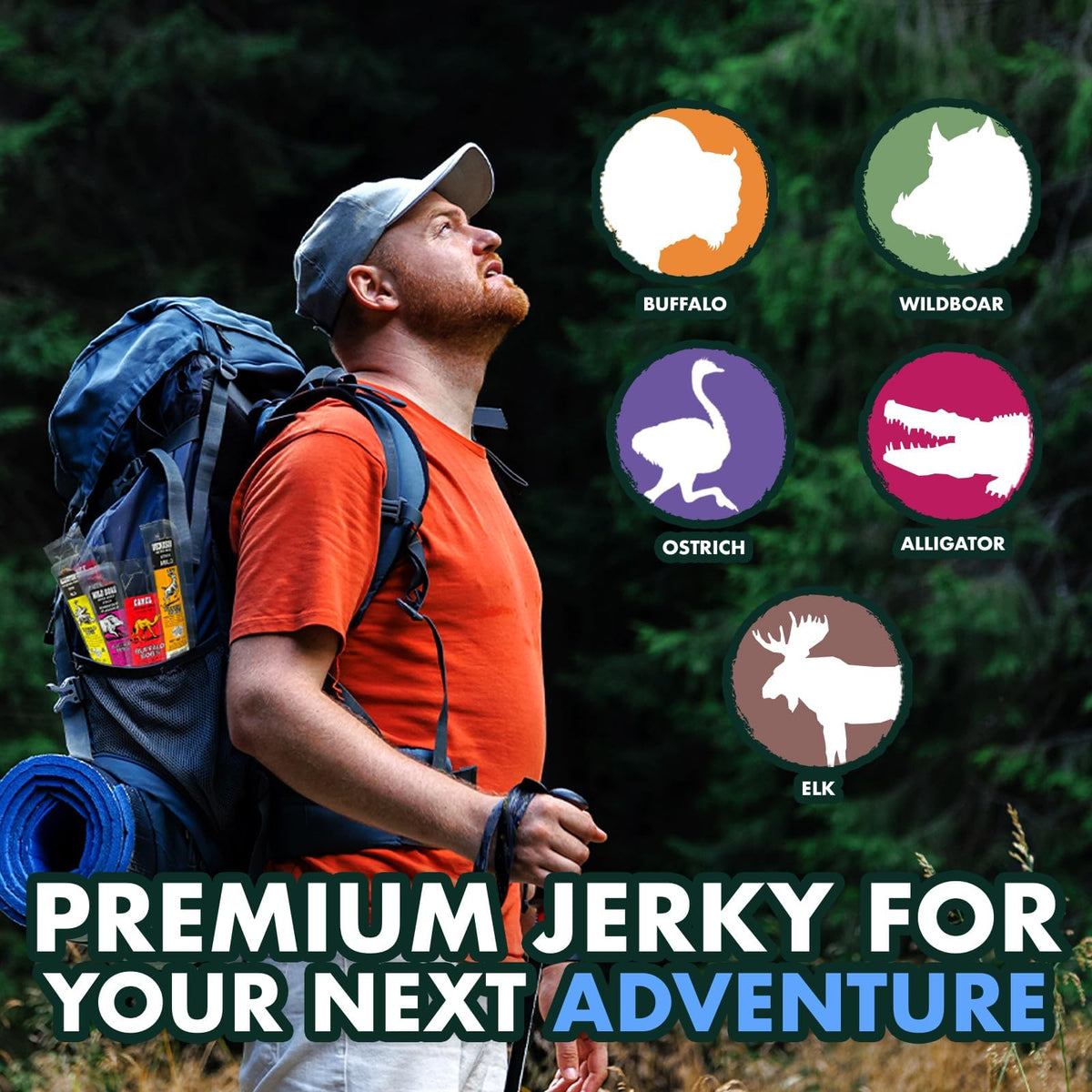 Buffalo Bob's wild game jerky gift pack perfect for holidays