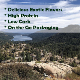 Venison jerky stick by Buffalo Bob's offering earthy, savory notes