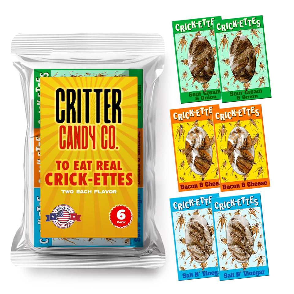 Jerky-n-Spice HotLix Crick-ettes Sour Cream and Onion crunch for adventurous party tastings