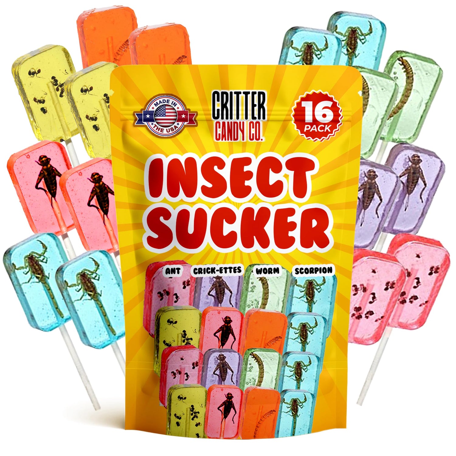 Jerky-n-Spice HotLix scorpion lollipop, a bold insect bite for adventurous snacking