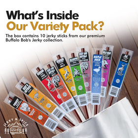 Jerky-n-Spice portable sticks stay fresh in a pocket or bag