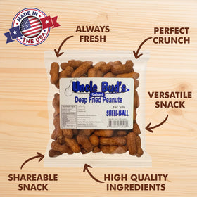 Jerky-n-Spice crunchy in-shell peanuts offer a satisfying bite