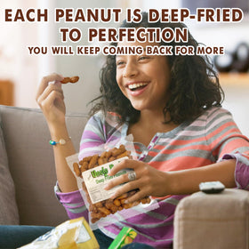 Uncle Bud's Garlic in-shell peanuts with aromatic bite for snack time