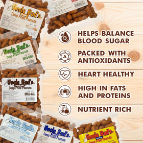 Jerky-n-Spice Uncle Bud's salted peanuts in shell ideal for road trips