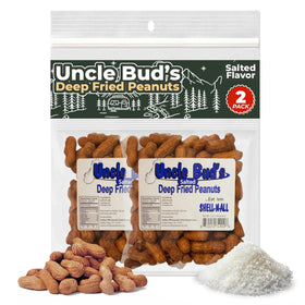 Jerky-n-Spice Uncle Bud's peanuts in-shell closeup with rich flavor and protein hint