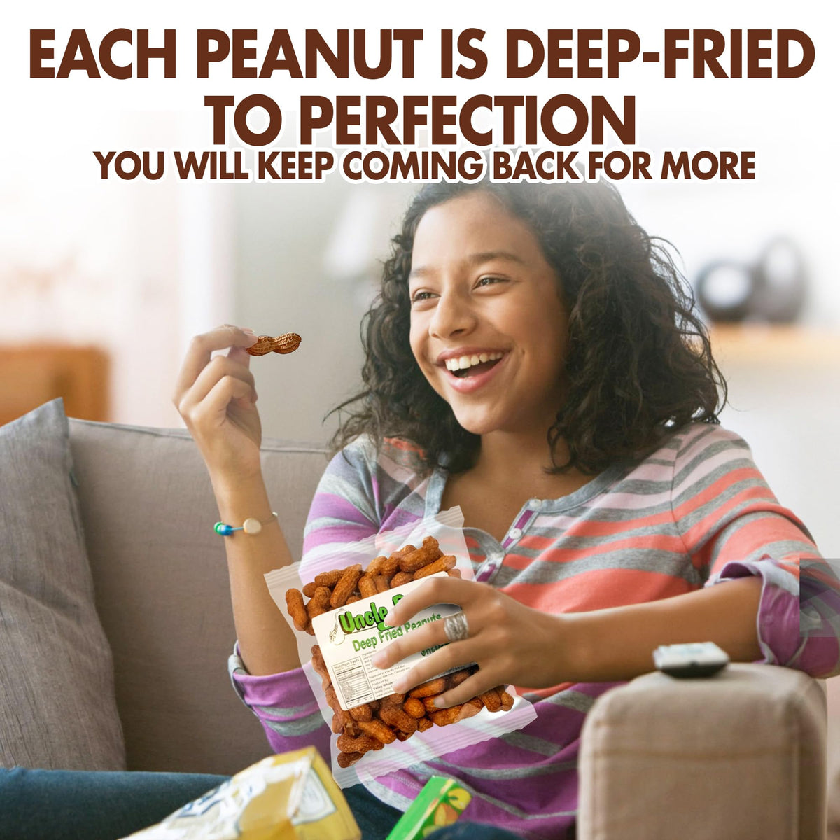 Uncle Bud's shell-on peanuts invite slow shelling and flavorful tasting.